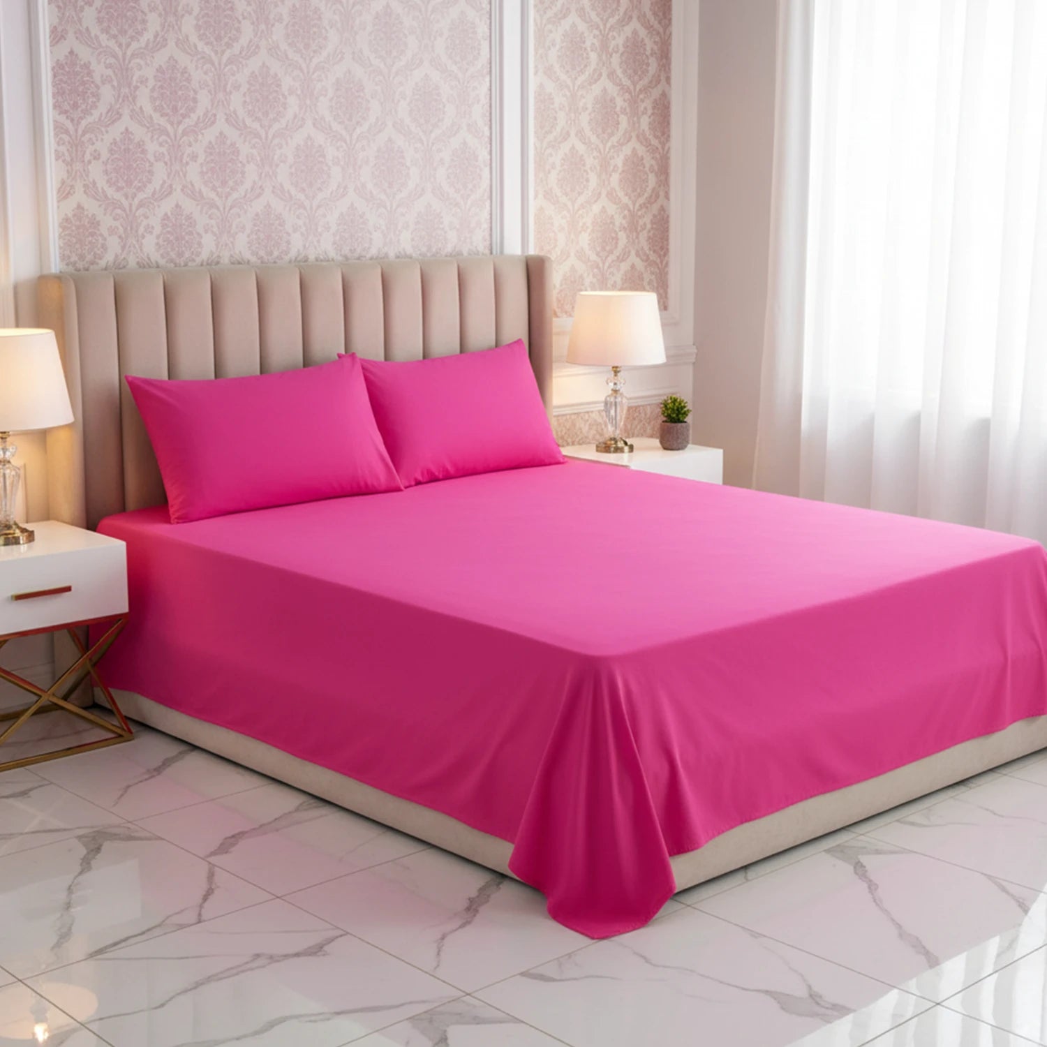 RHS Micro Cotton Dyed bedsheet (Atishi)