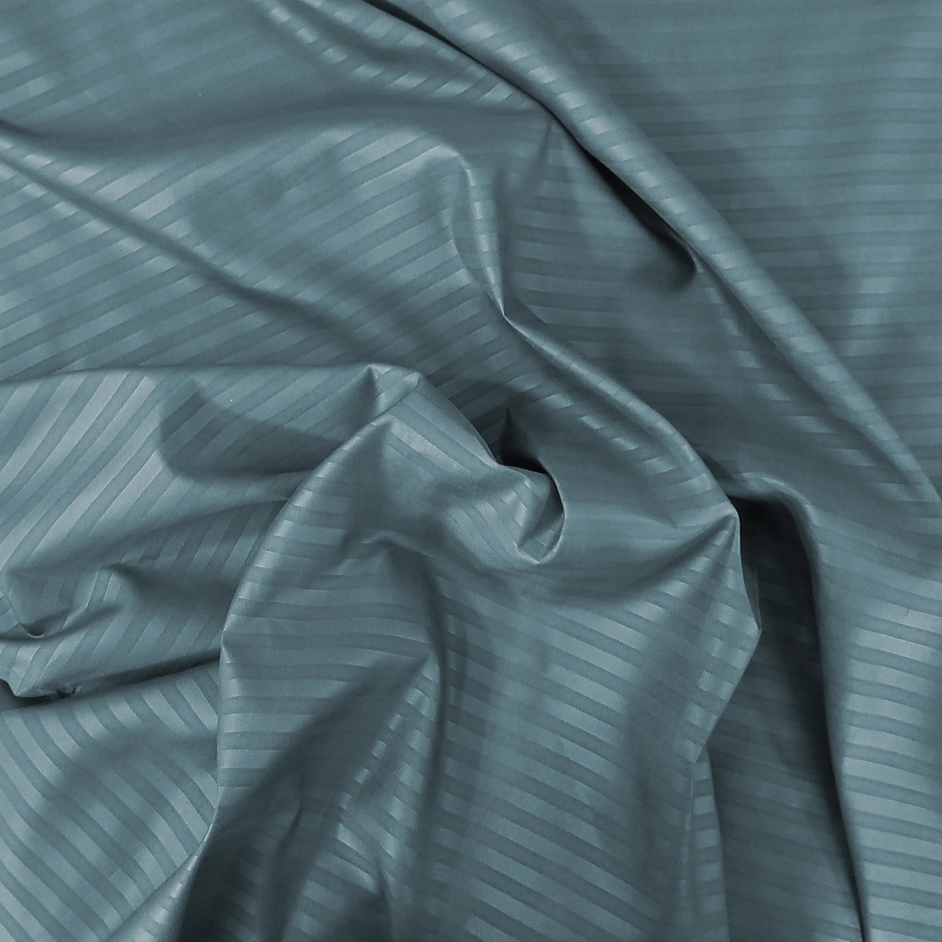 RHS Micro Cotton Stripe (Light Teal Blue)