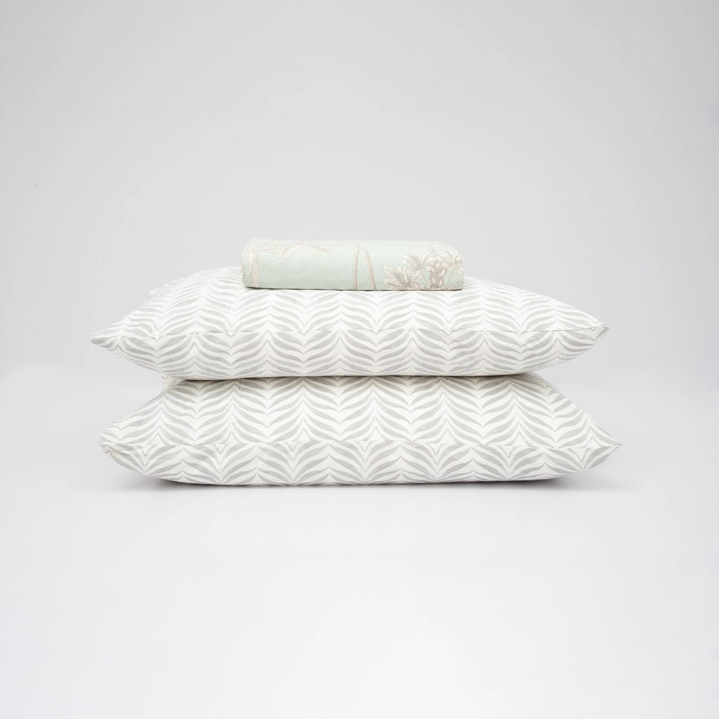 SAGE WHISPER COTTON PERCALE BED SHEET