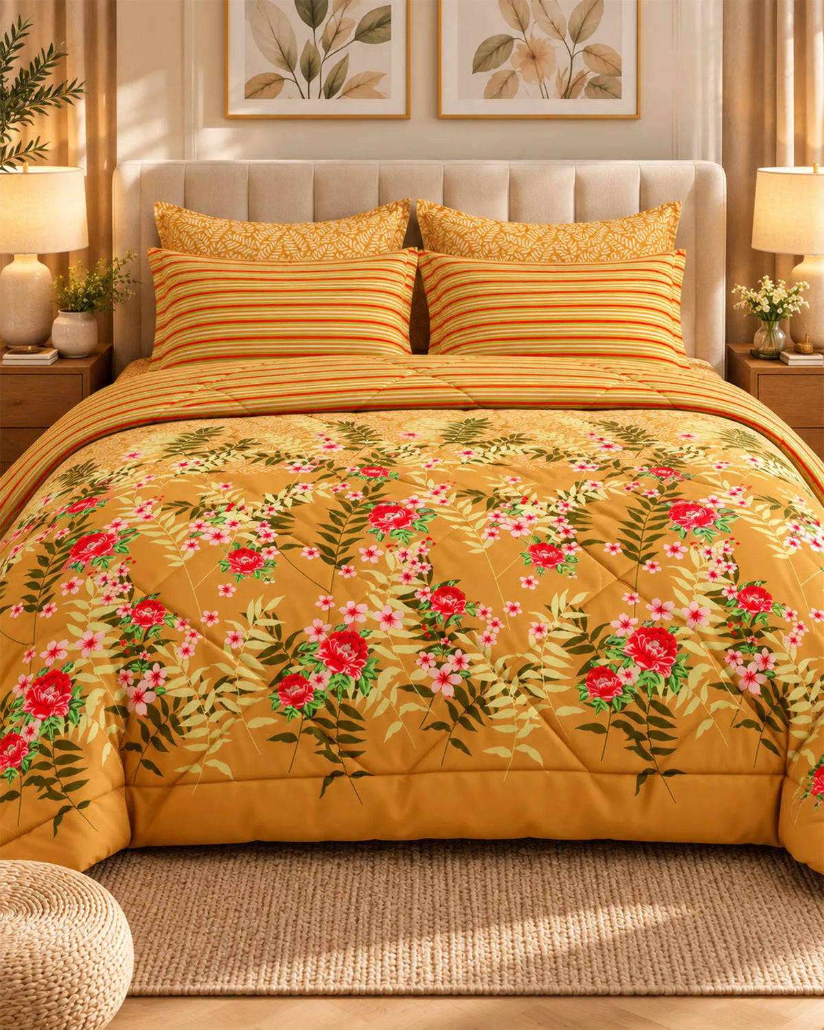 Rustic Floral Bunch Xara 6-Pc Comforter Set Secondary image