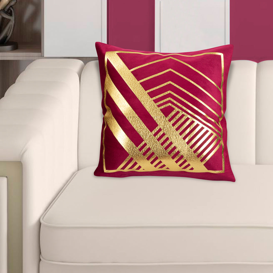 Velvet Patch Work Cushion Cover (Atishi)