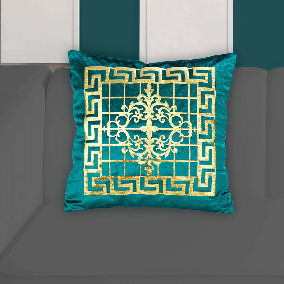 Velvet Patch Work Cushion Cover (11311)