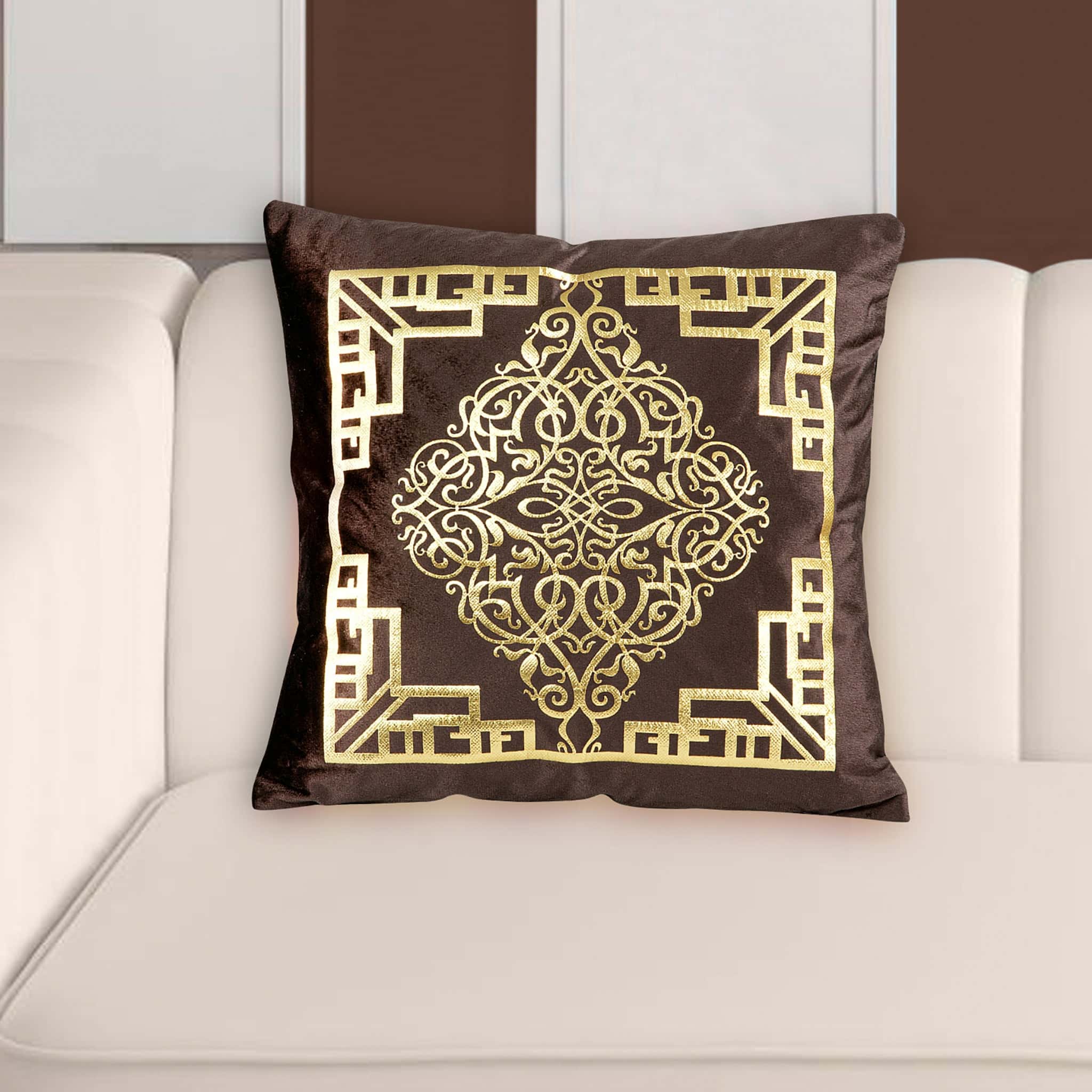 Velvet Patch Work Cushion Cover (11312)