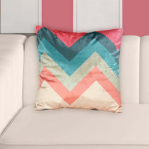Velvet Zig Zag Cushion Cover (Multi)
