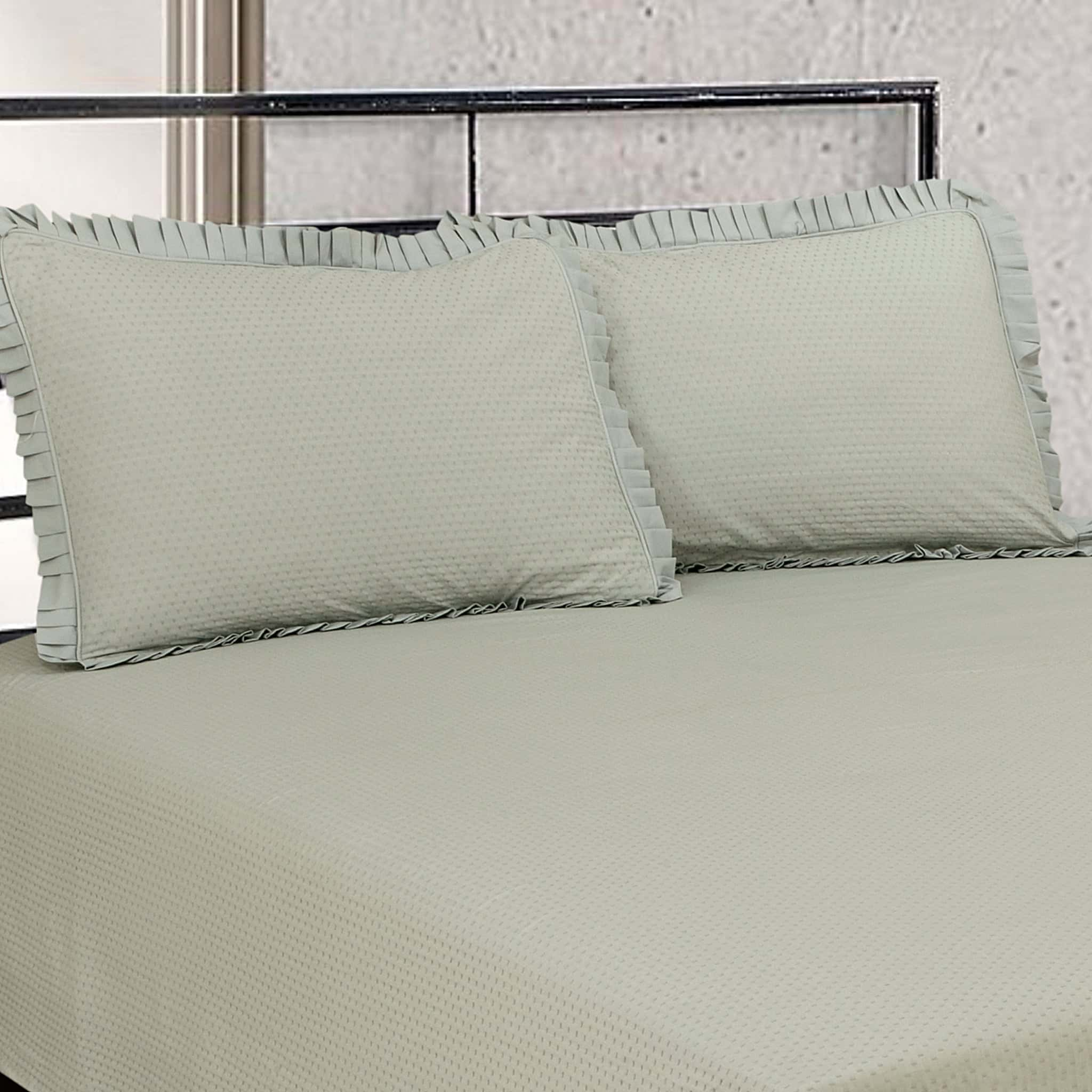 RHS Self Print Cotton bedsheet (Grey)