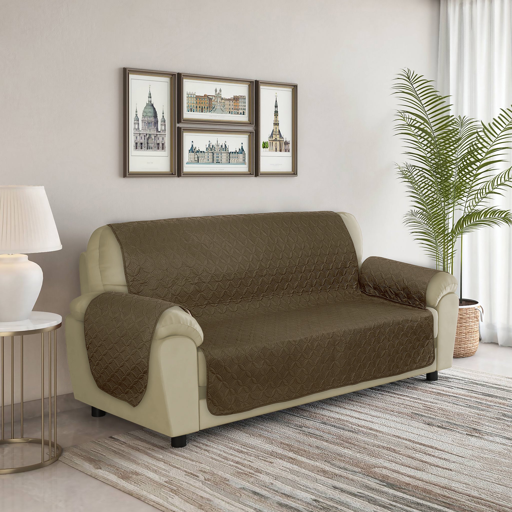 RHS Sofa cover Brown