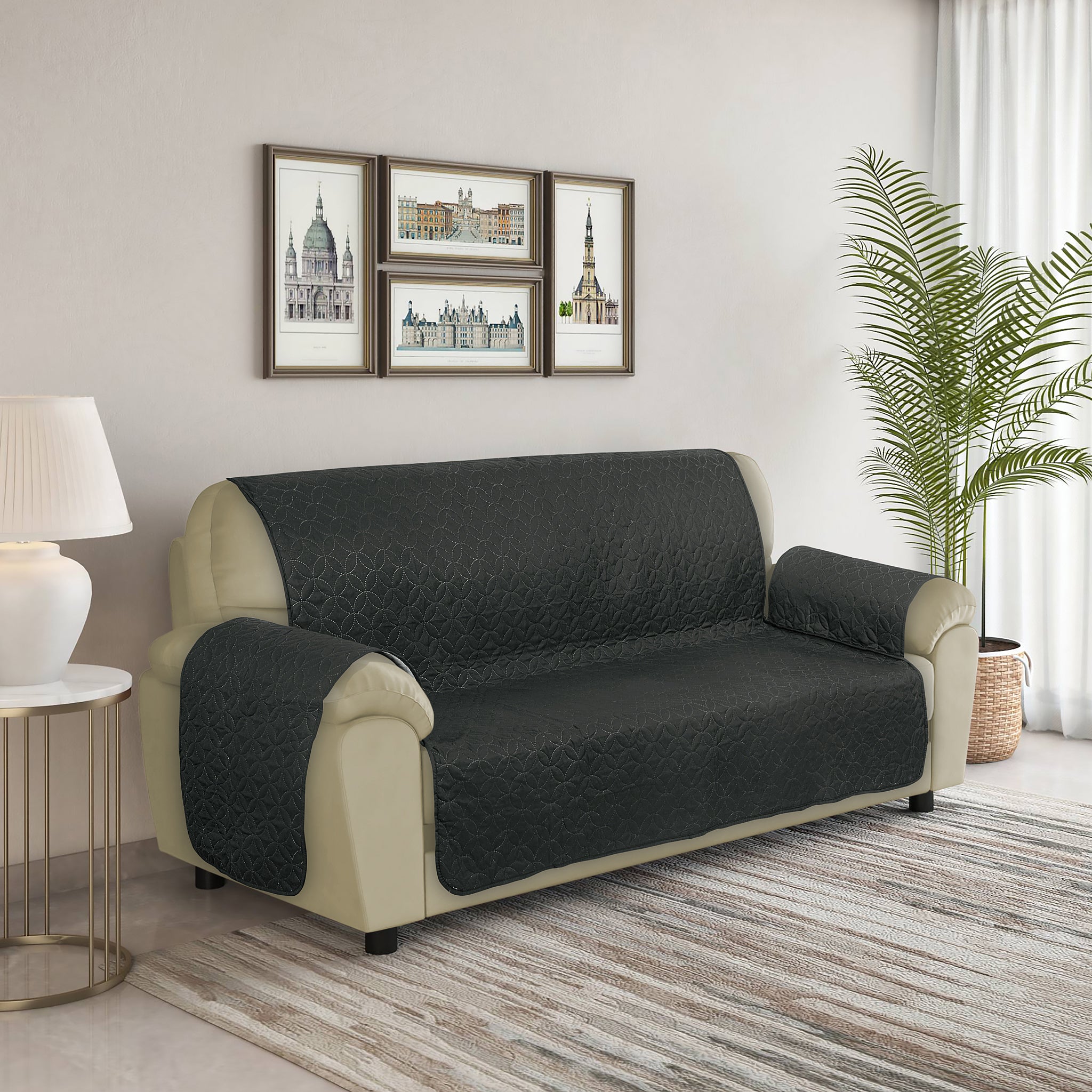 RHS Sofa cover Black