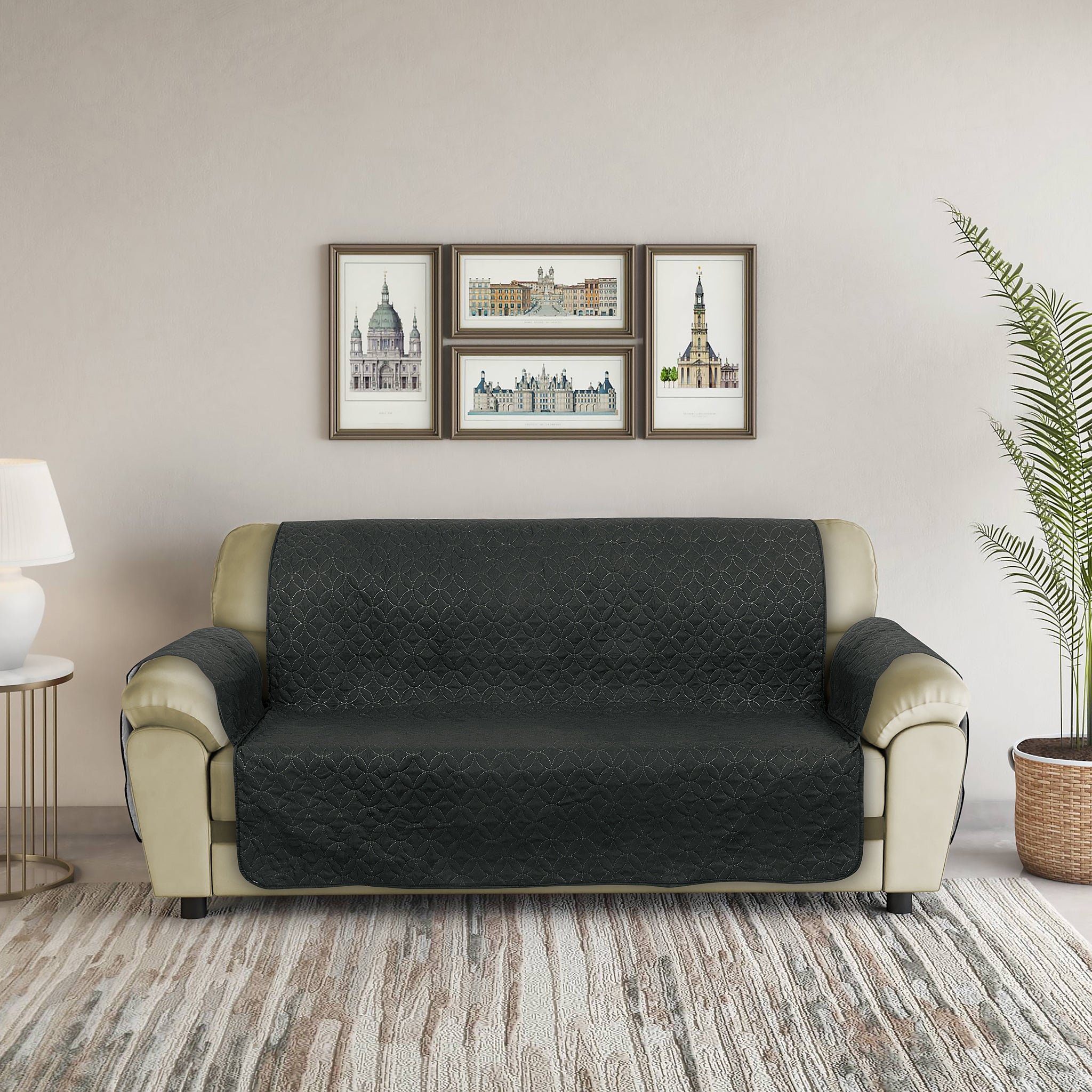 RHS Sofa cover Black