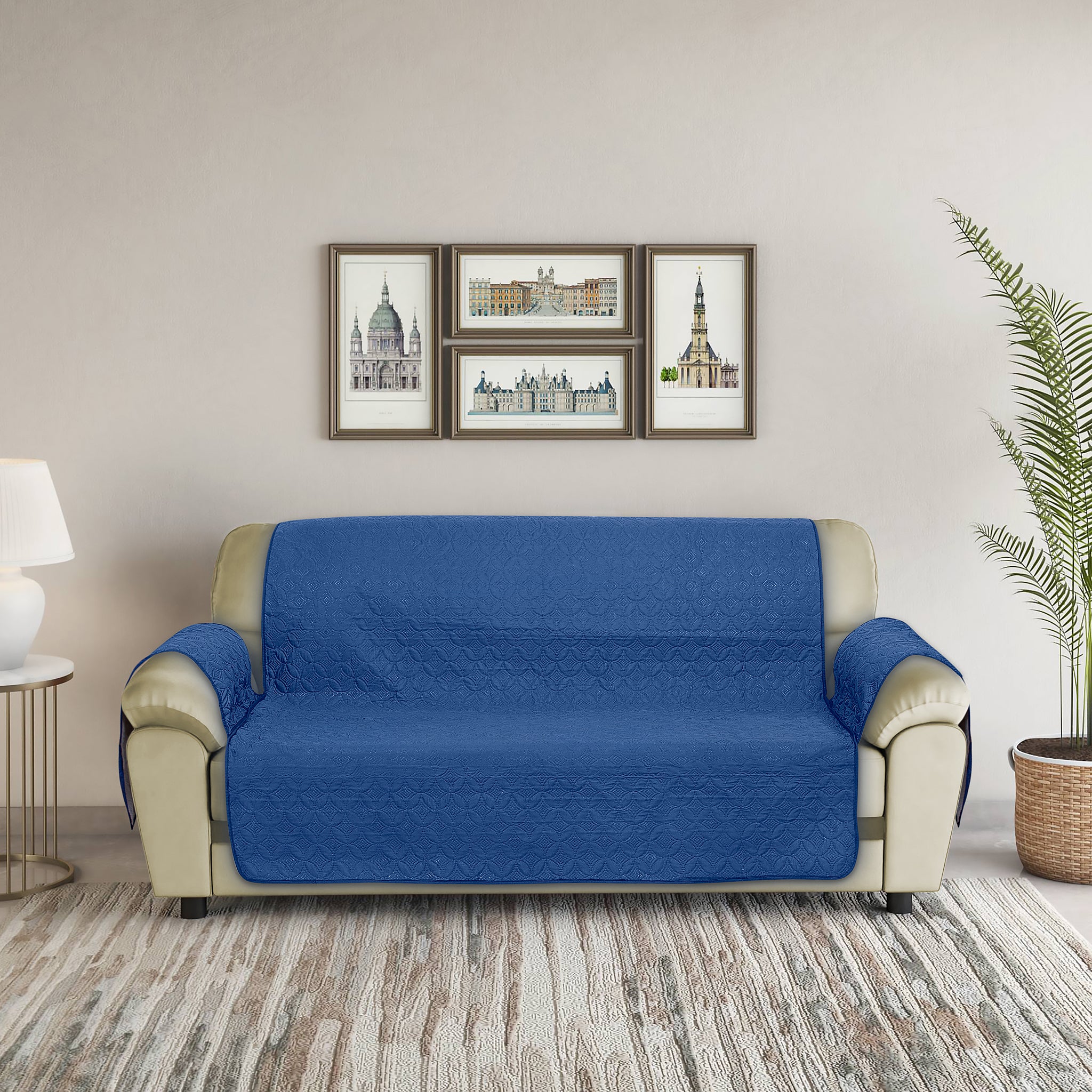 RHS Sofa cover Blue