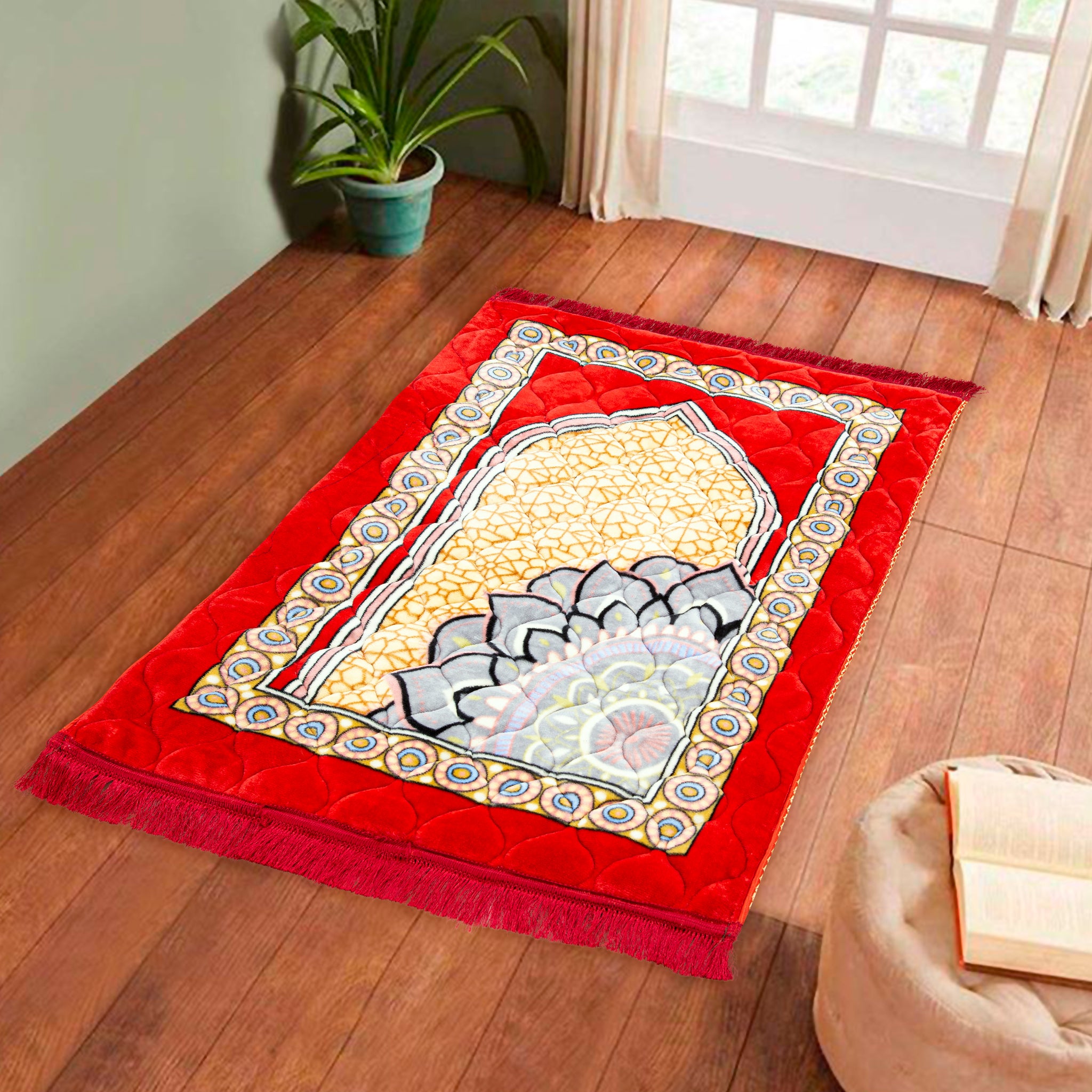 Printed Design Quilted Prayer Mat (786-42)