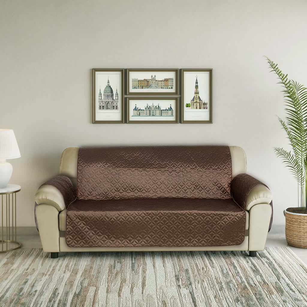 RHS Raw Silk Sofa cover (Brown)