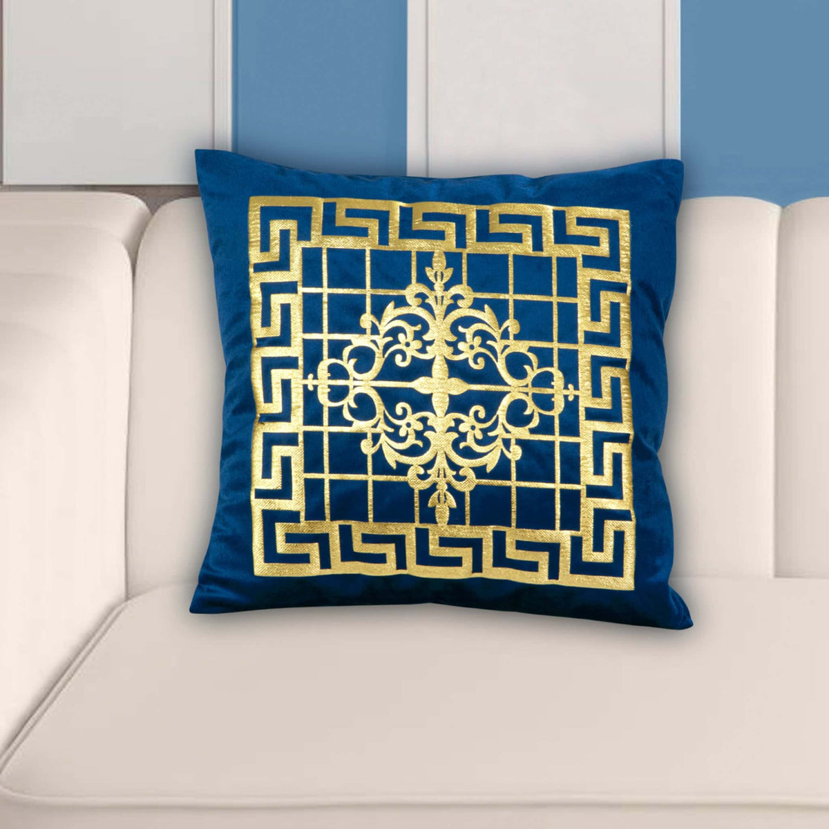 Velvet Patch Work Cushion Cover (11310)