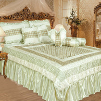 Silk Embroidered 8 pcs bridal set D#11 (Pista)