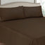 Chocolate Brown Stripe Micro Cotton Sheet Set.