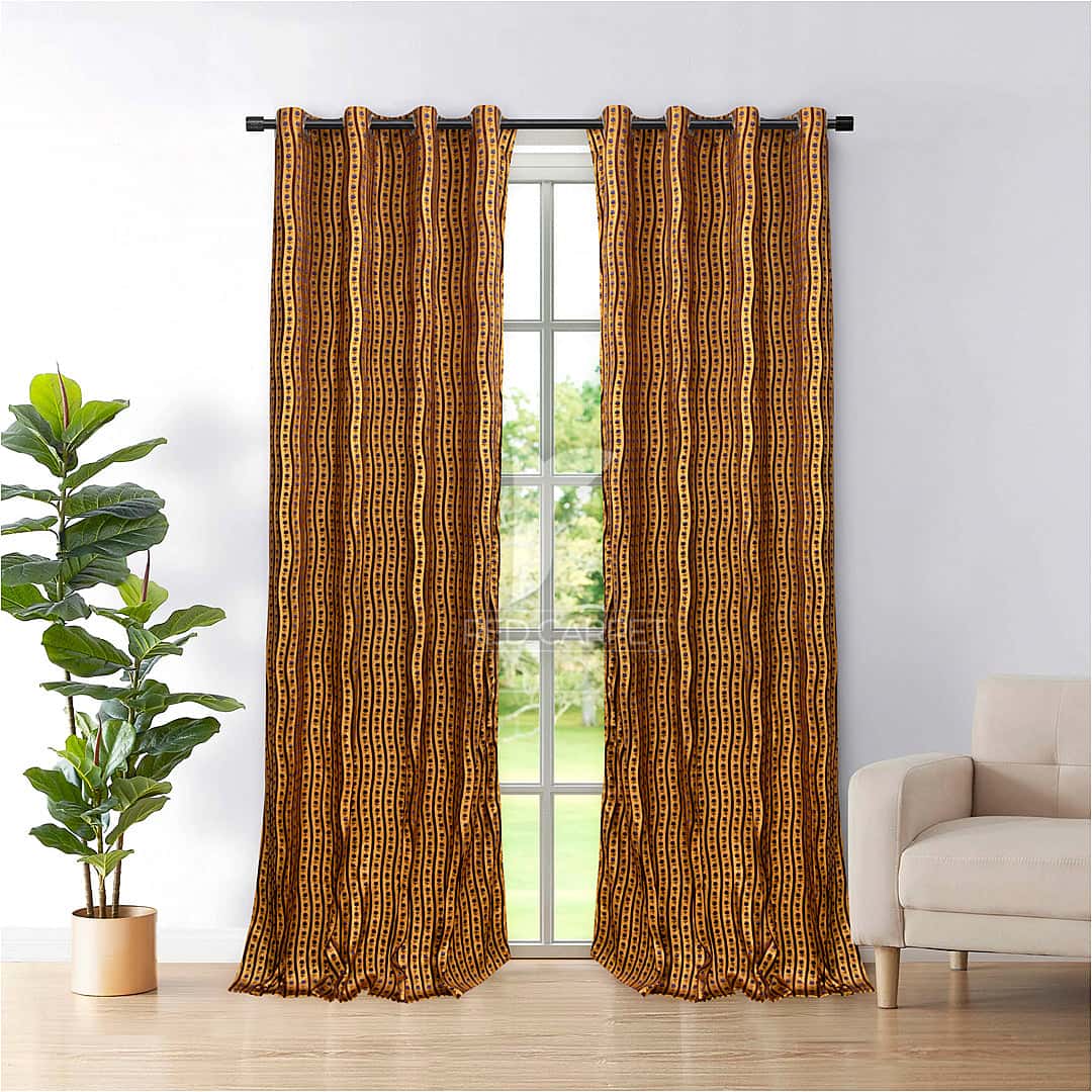 Printed velvet curtains panel (Flowers) Main image