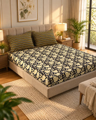 Royal Dusk Xara Fitted Bed Sheet Set