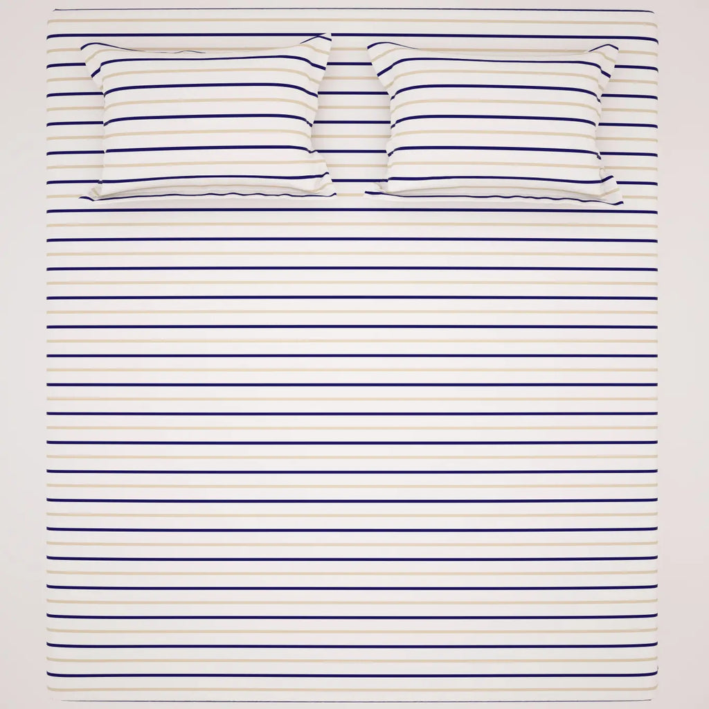 STRIPED Sateen Bed Sheet Set