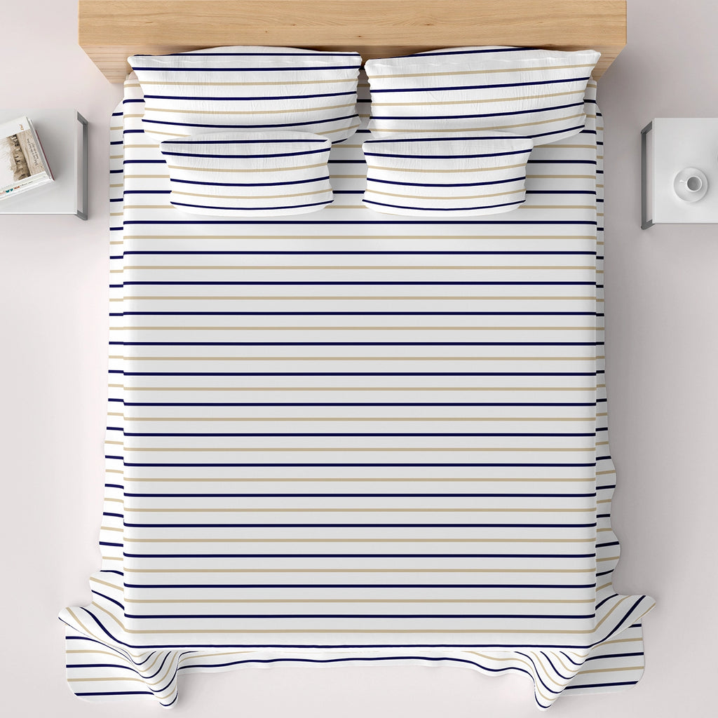 STRIPED Sateen Bed Sheet Set