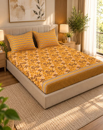SUNSET VINES Xara Fitted Bed Sheet Set
