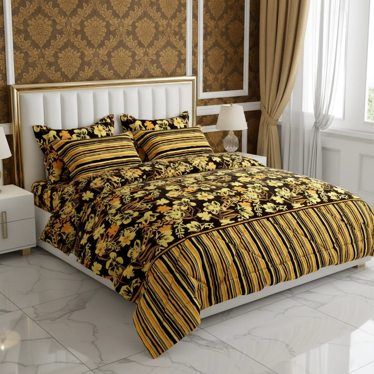 SUNSHINE BLOOM  6-Pcs Comforter Set