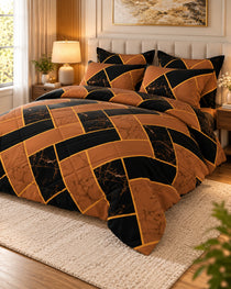 Sateen 6-Pc Comforter Set 8995 – Brown