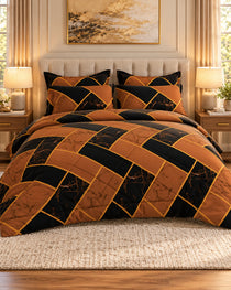 Sateen 6-Pc Comforter Set 8995 – Brown