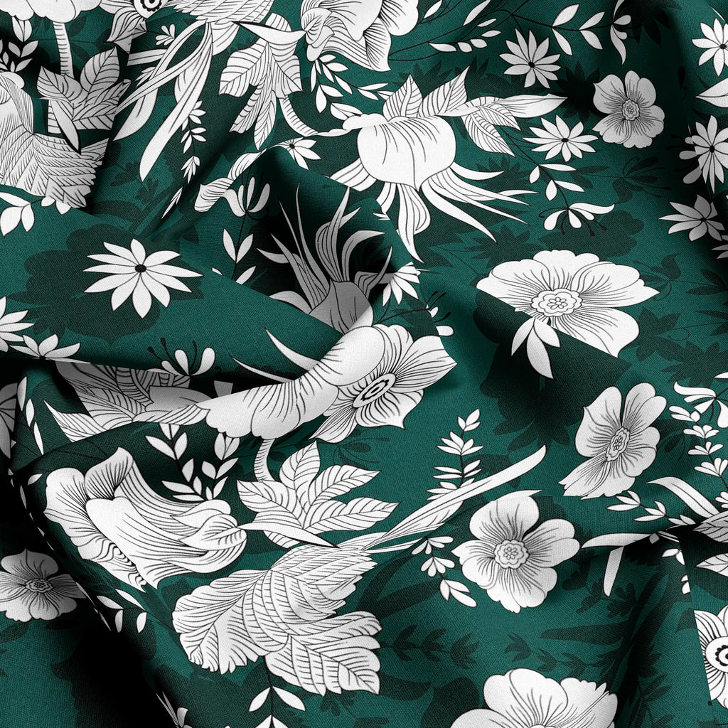 FOREST BLOOM SATEEN BED SHEET SET