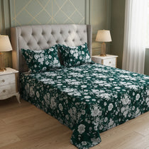 FOREST BLOOM SATEEN BED SHEET SET
