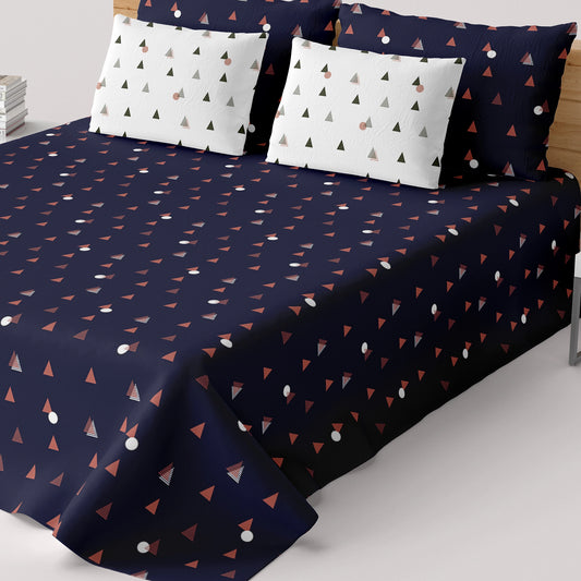 Sateen Bed Sheet Set - 9014