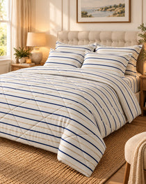 Striped Sateen 6-Pc Comforter Set