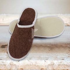 Towel slipper (Chocolate Brown)