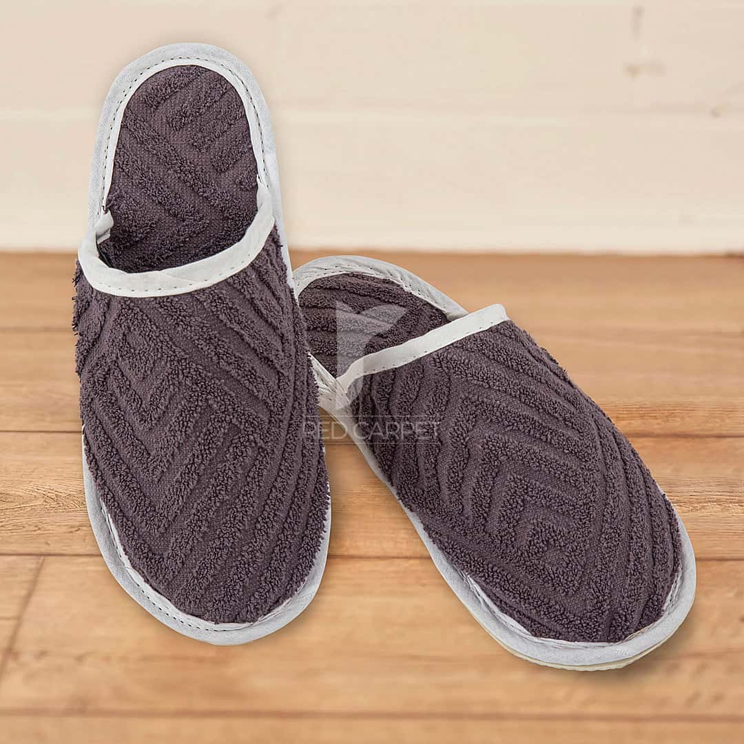 Pack of 2 towel slipper (grey)