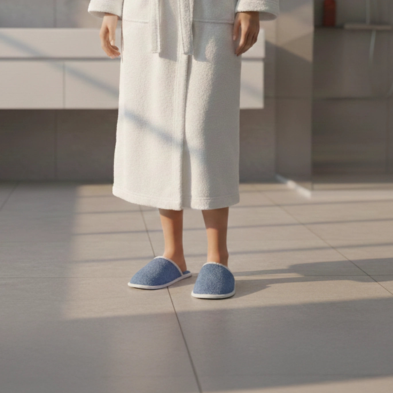 Towel slipper (Sky Blue)