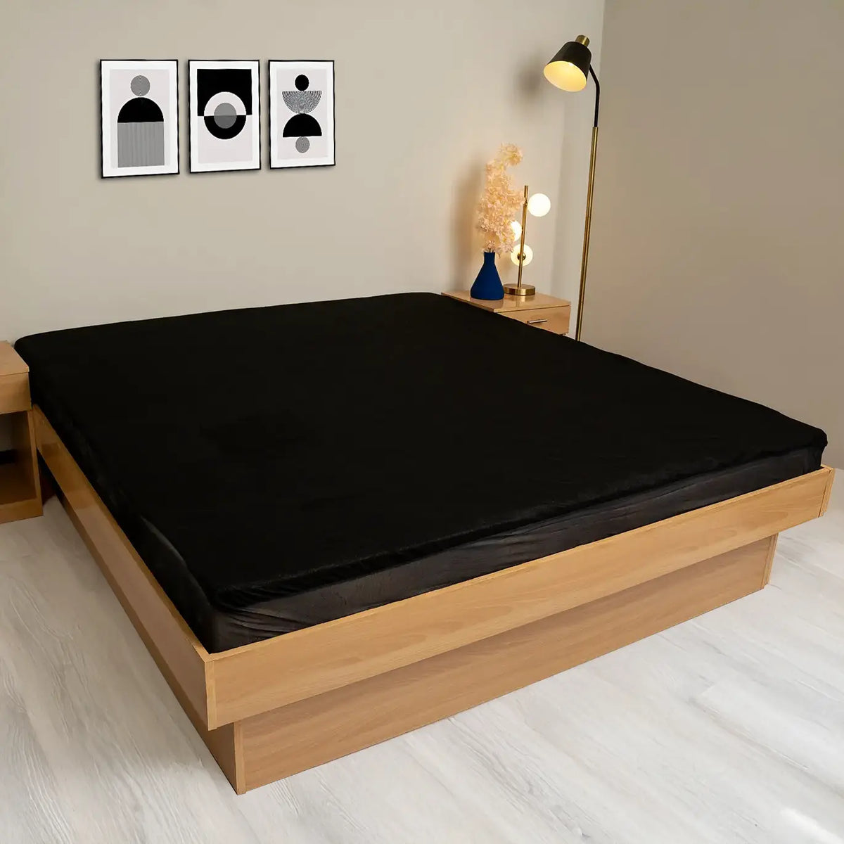 Water Proof Mattress Protector (Black)