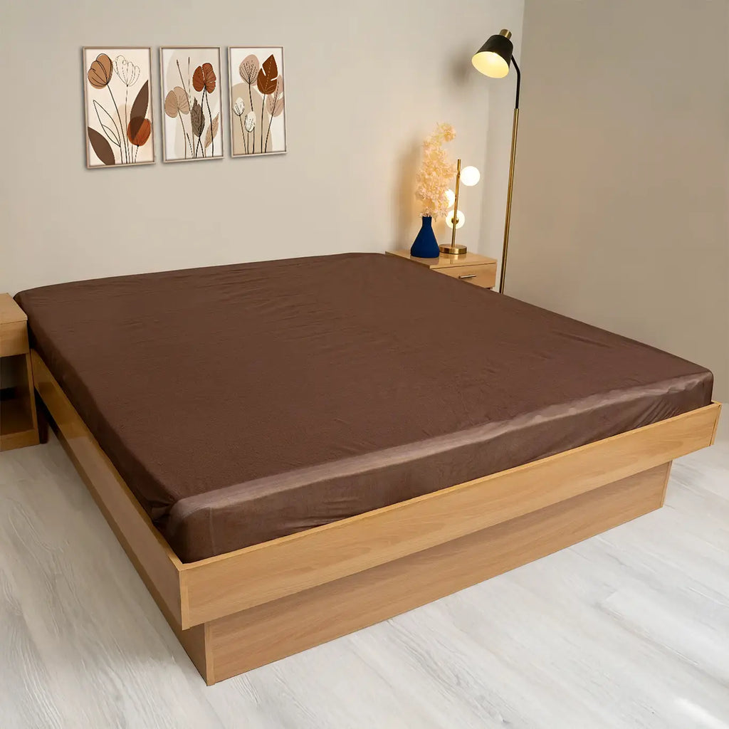 Water Proof Mattress Protector (Brown)