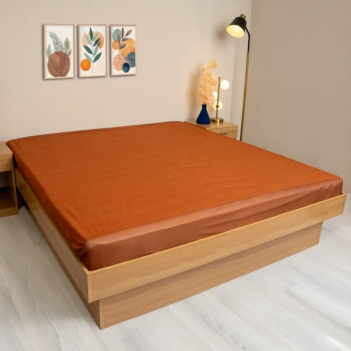 Water Proof Mattress Protector (Light Mustard)