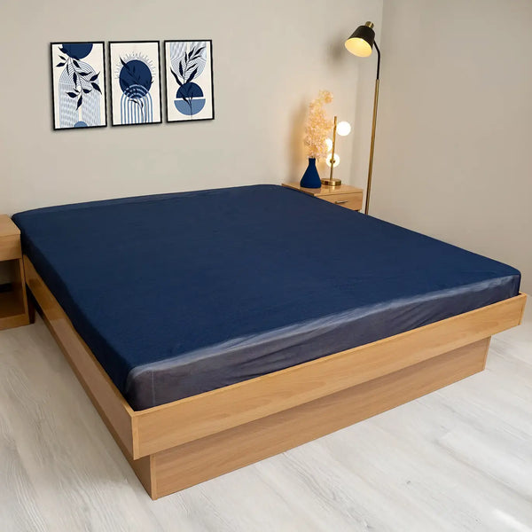 Water Proof Mattress Protector (Navy Blue)