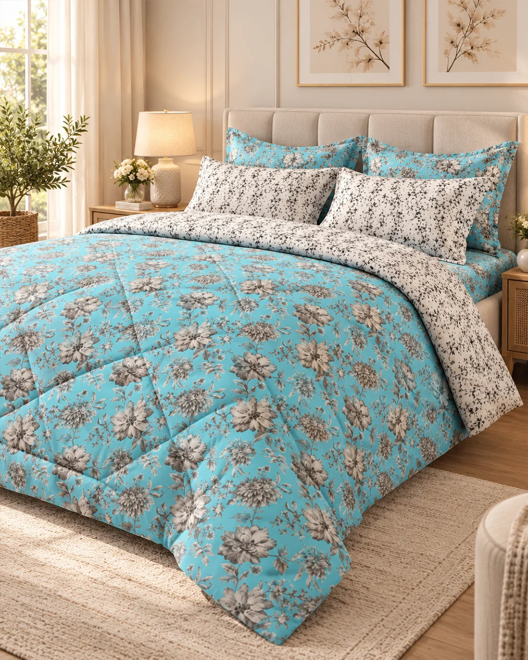 Xara 6-pcs comforter set 8985-86
