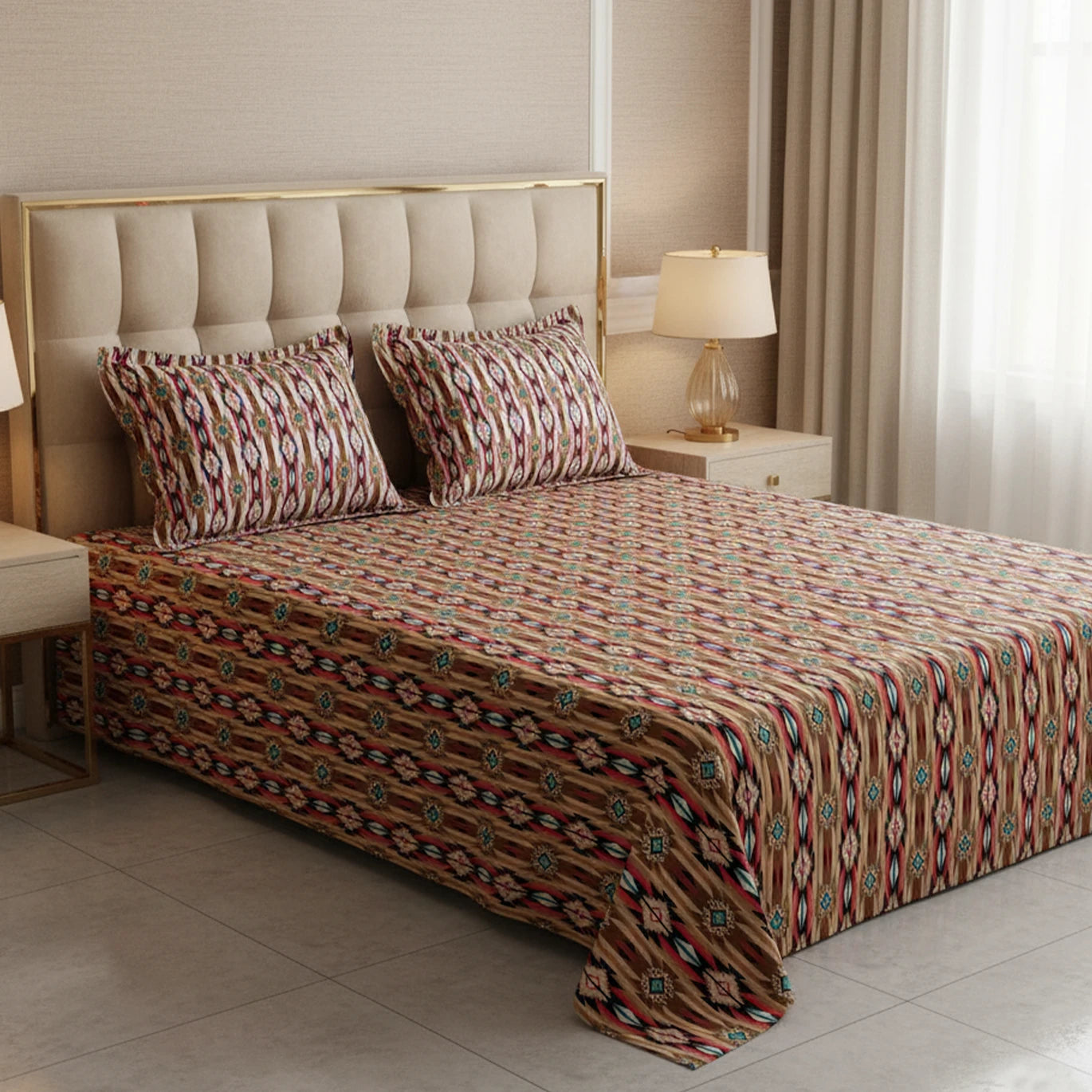 Xara Bed Sheet Set - 8718-19