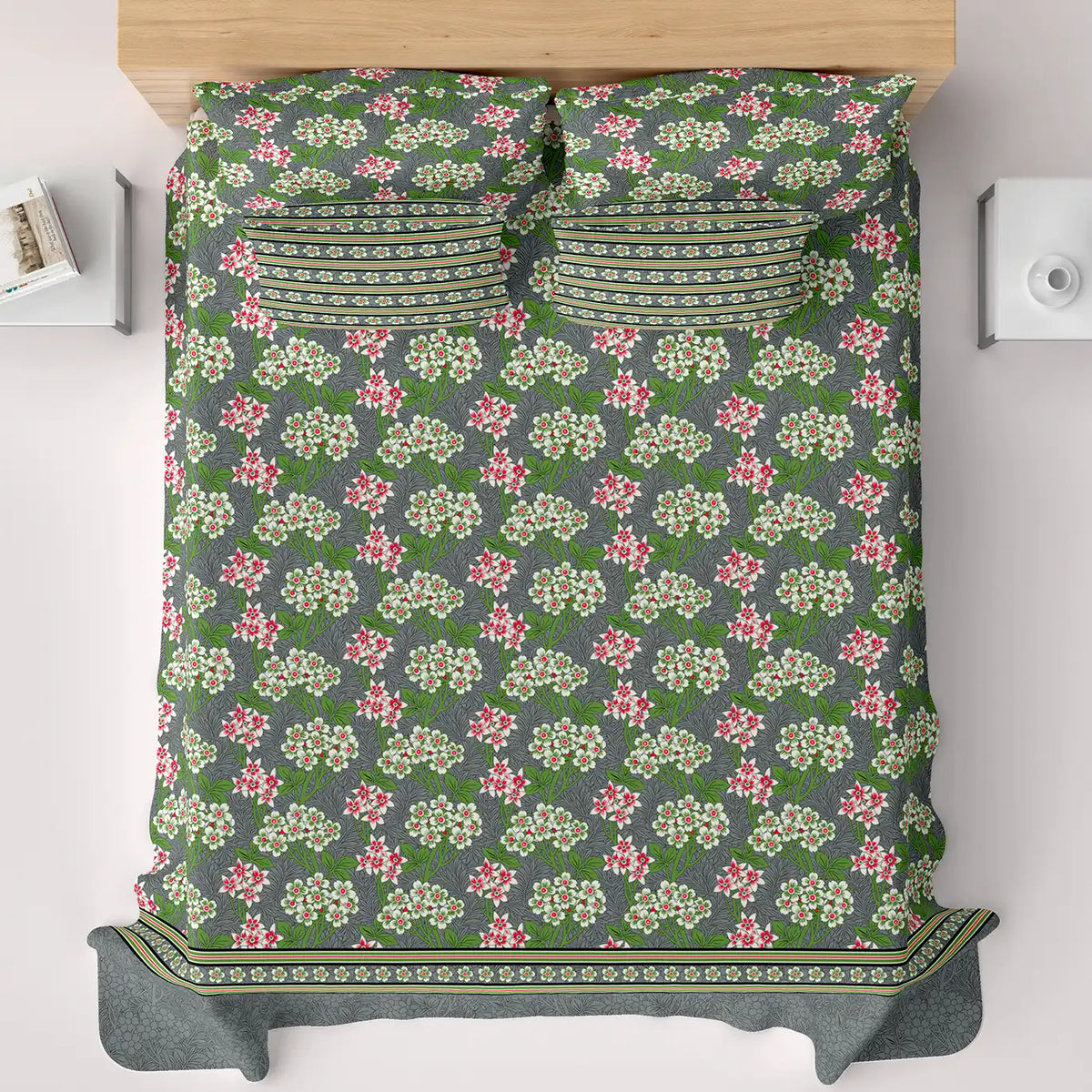 MOSS FLORAL Xara Bed Sheet Set