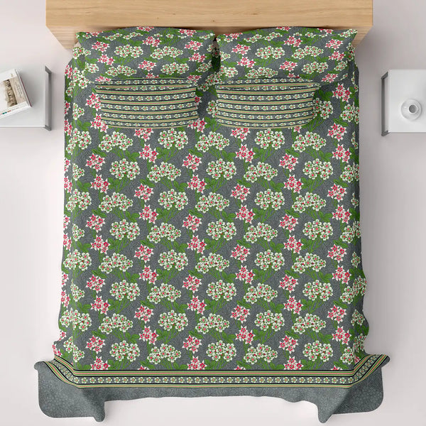 MOSS FLORAL Xara Bed Sheet Set