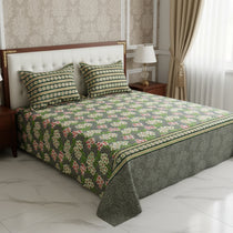 MOSS FLORAL Xara Bed Sheet Set
