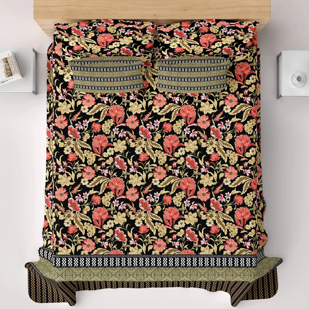 FLORAL BROCADE Xara Bed Sheet Set