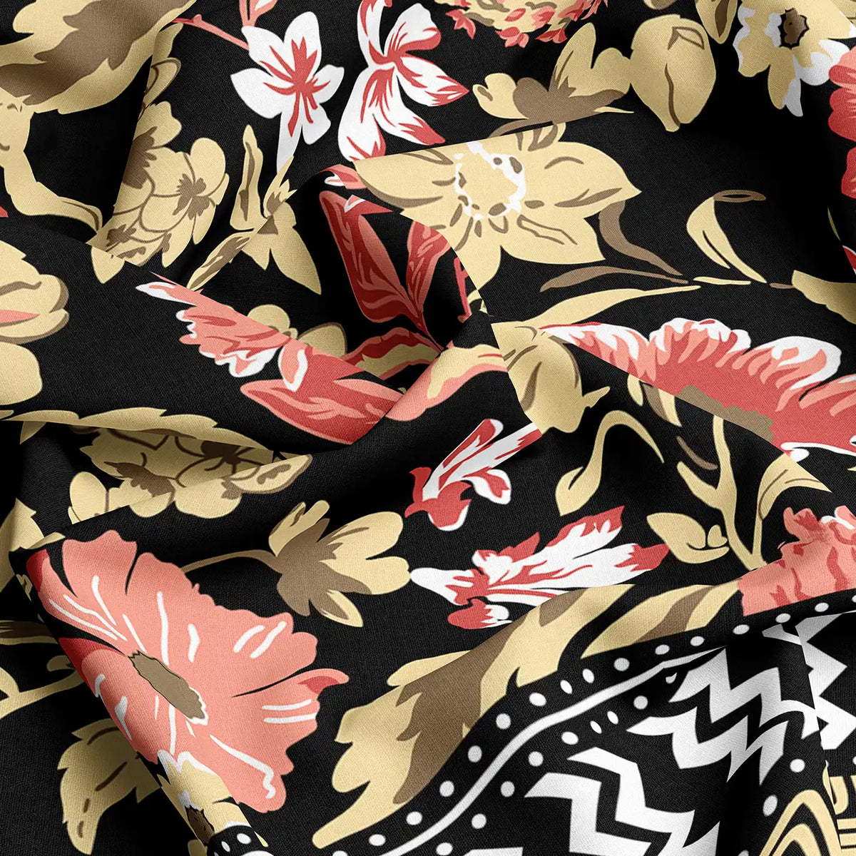 FLORAL BROCADE Xara Fitted Bed Sheet Set