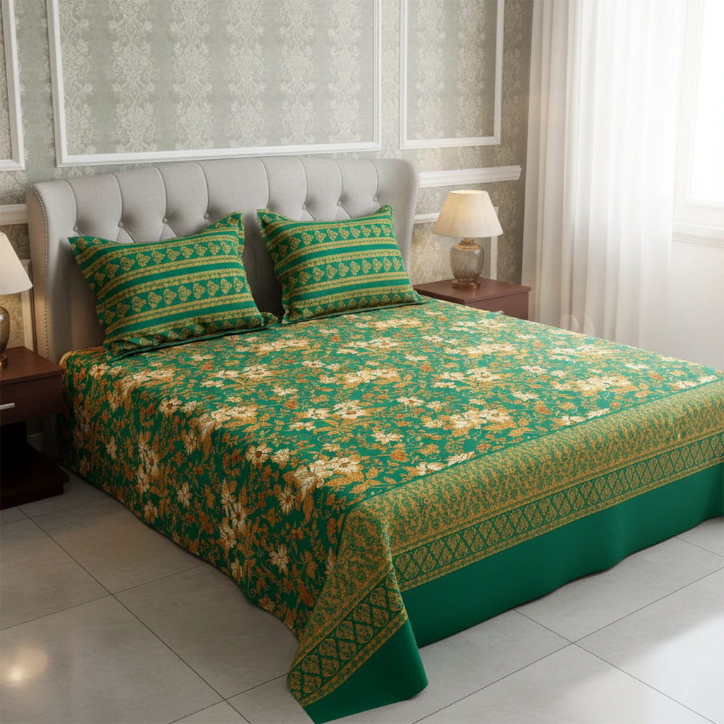 GREEN HARMONY  XARA BED SHEET SET