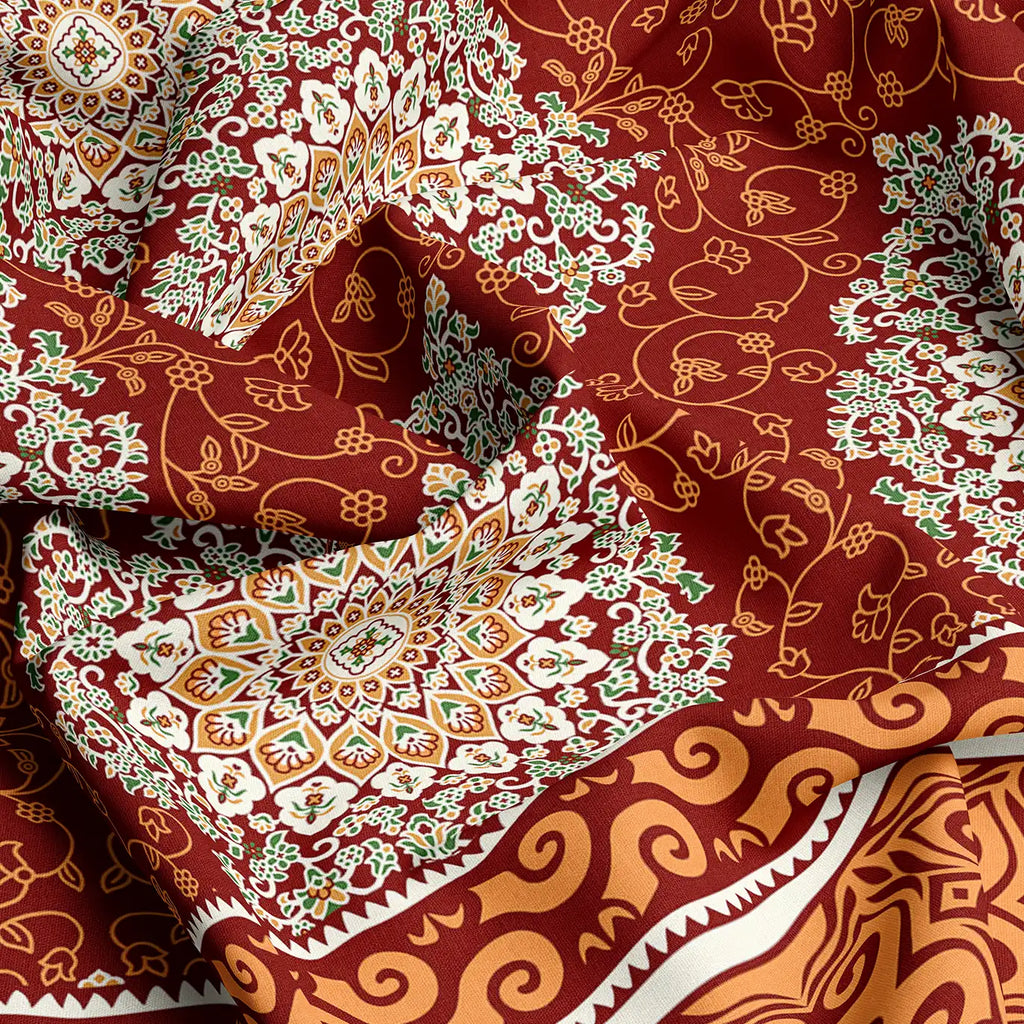 TERRACOTTA JAAL XARA FITTED BED SHEET SET