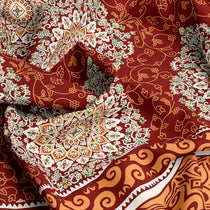TERRACOTTA JAAL XARA FITTED BED SHEET SET