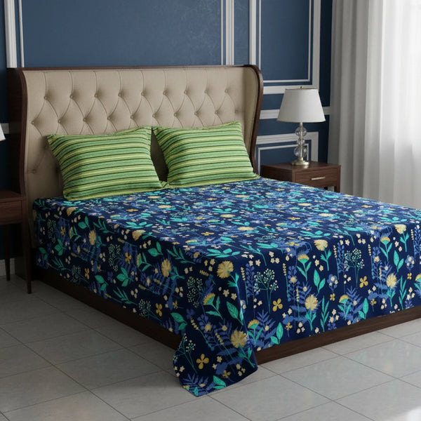 SAPPHIRE LEAF XARA BED SHEET SET