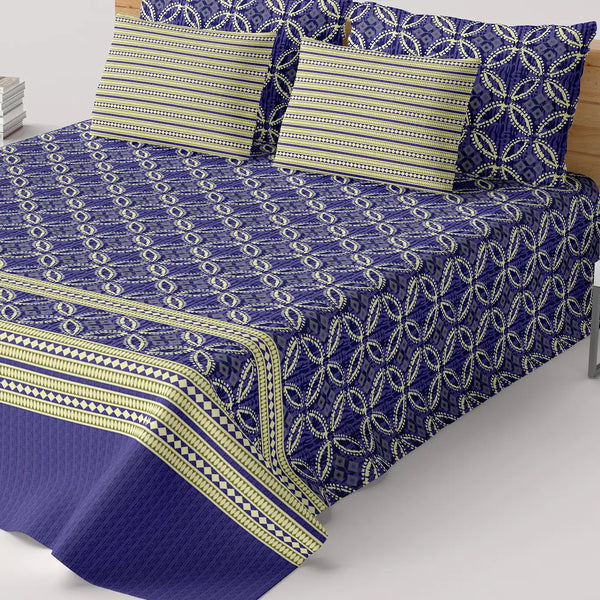 MAJESTIC BLUE XARA BED SHEET SET