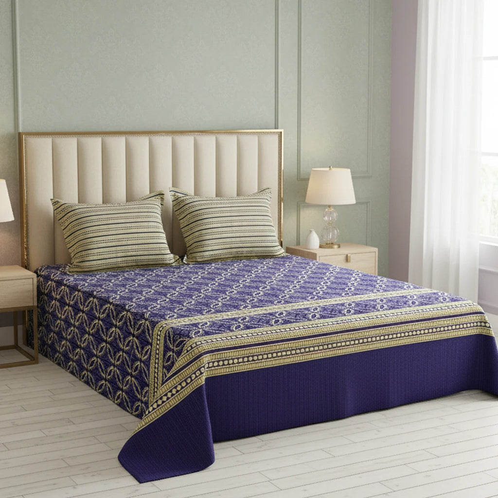 MAJESTIC BLUE XARA BED SHEET SET